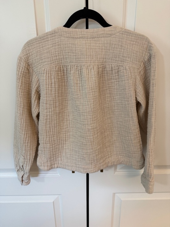 Madewell Lightspun Cardigan Top in Oatmeal Melange Size Small - Picture 8 of 15